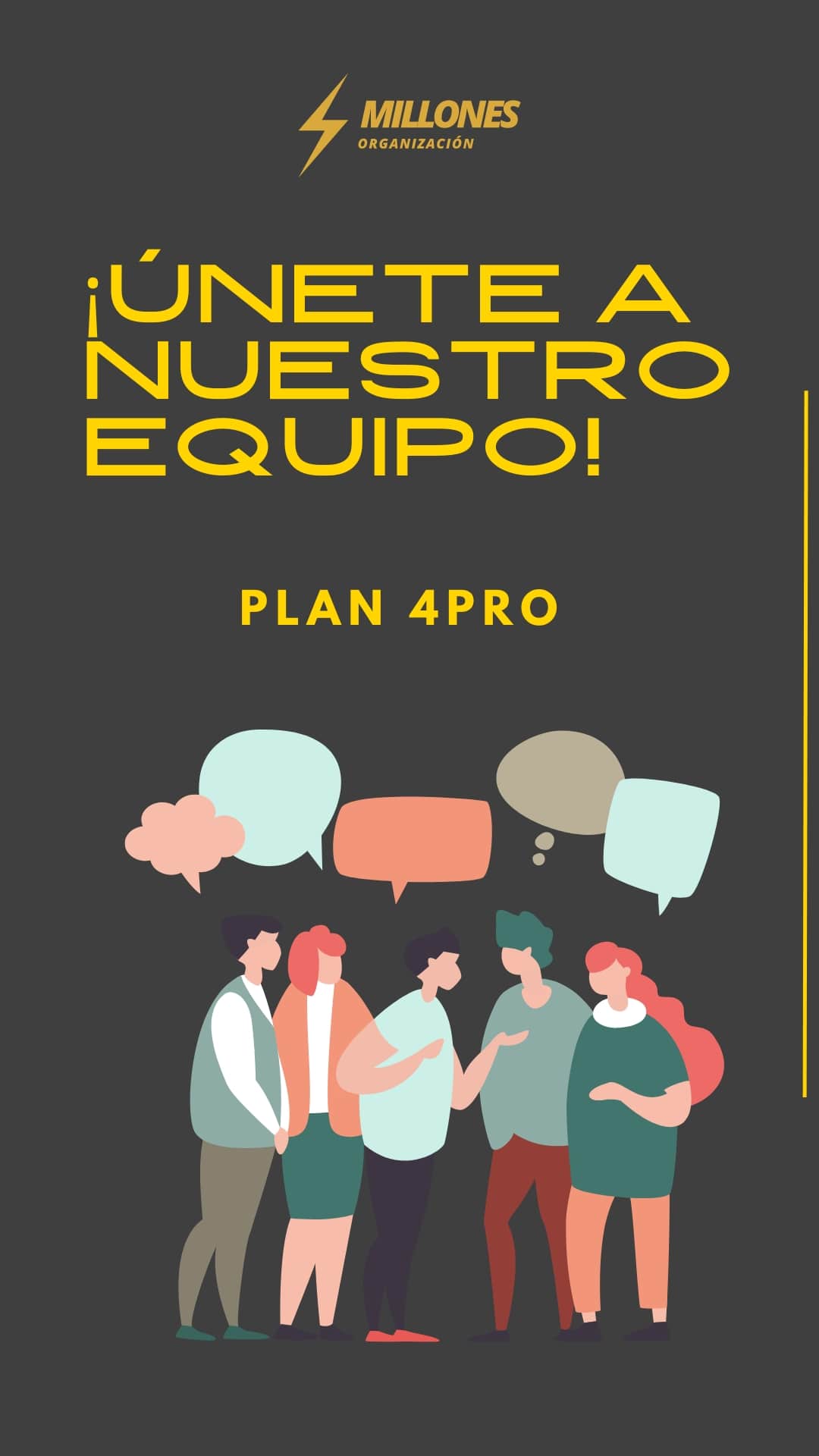 plan 4Pro 4millones Organización